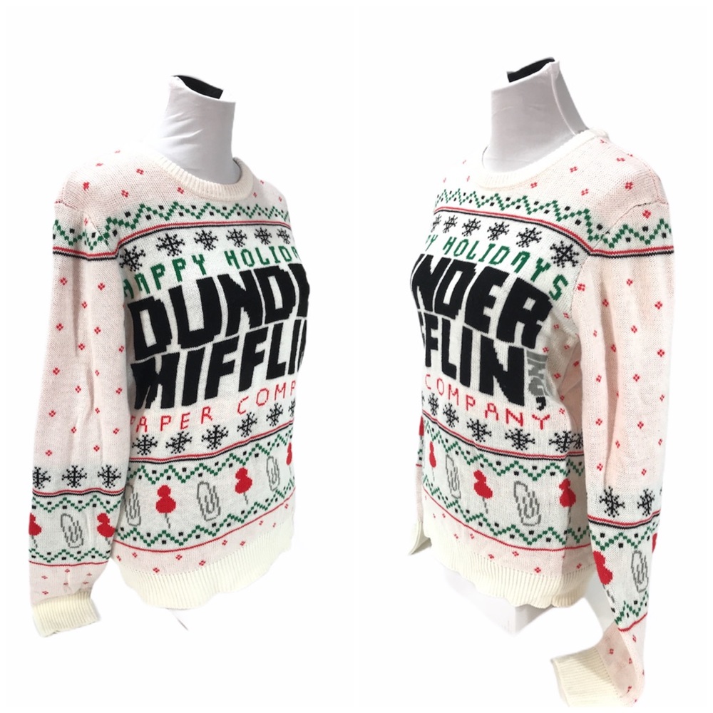 The Office Dunder Mifflin Christmas Sweater Small
